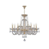 Asfour Crystal - Crystal - 8 Bulbs - Gold - Bearish Clear